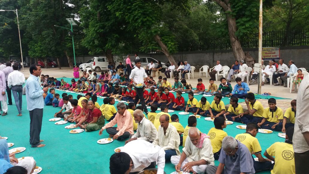 Camp for needy People Gandhinagar